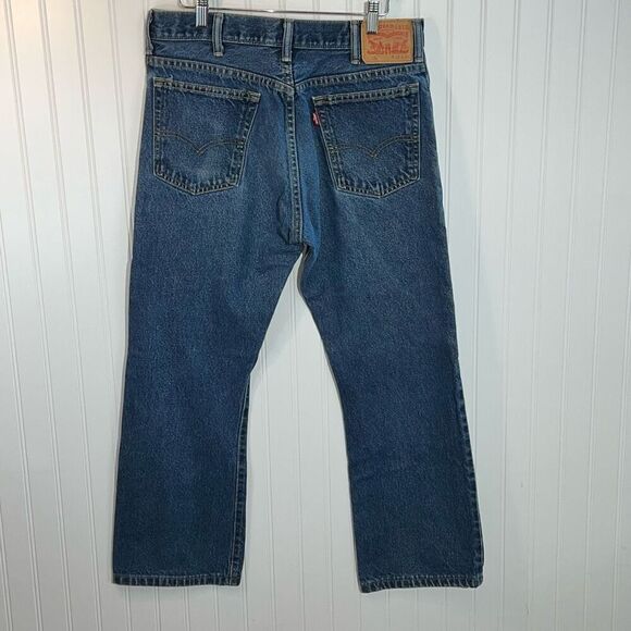 Levis 517 Jeans Mens 33x30 Blue Denim Tapered Straight Baggy Chore Workwear - Picture 7 of 9